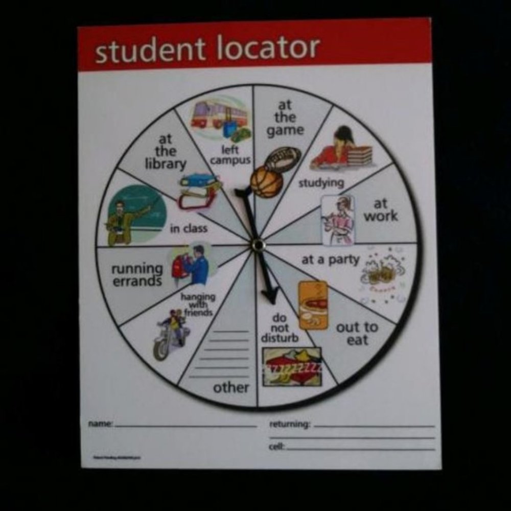 Dry Erase Board - Student Locator - NWOT
